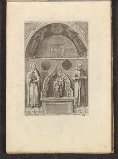 Niche with Saint Francis and Saint Dominic