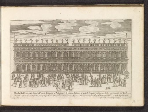 Façade of the Biblioteca Marciana in Venice