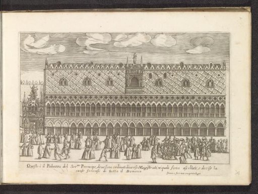 Façade of the Doge's Palace in Venice
