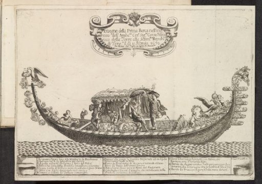 Gondola with allegorical figures