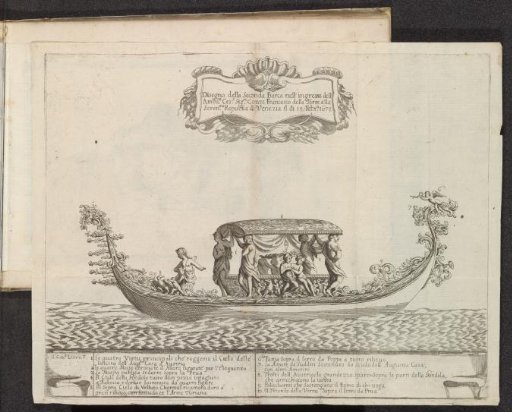 Gondola with allegorical figures