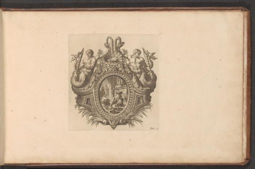 Vignette with Two Mermaids