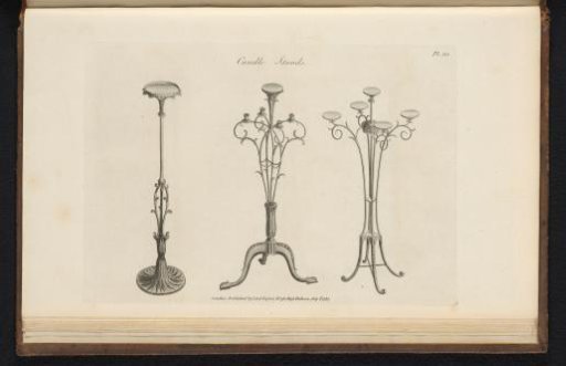Three candelabra