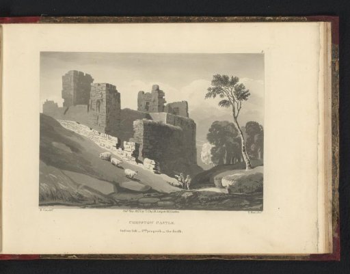 Landscape with the ruin of Chepstow Castle