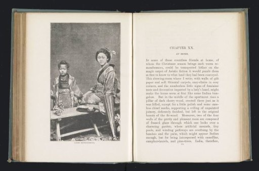 Portrait of an unknown Japanese woman with a child in traditional dress