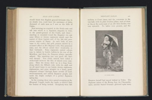 Portrait of an unknown Japanese woman with an umbrella