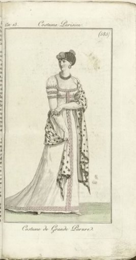 Journal des Dames et des Modes, Costume Parisien, 1805, An 13 (585) Costume de Grande Parure