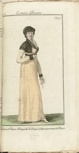 Journal des Dames et des Modes, Costume Parisien, 1805, An 13 (597) Chapeau de Velours...
