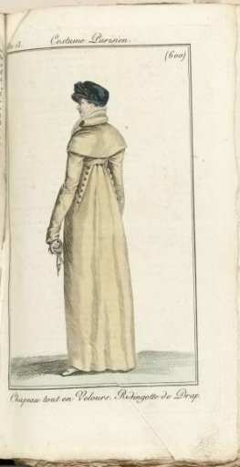Journal des Dames et des Modes, Costume Parisien, 1805, An 13 (600) Chapeau tout en Velours...