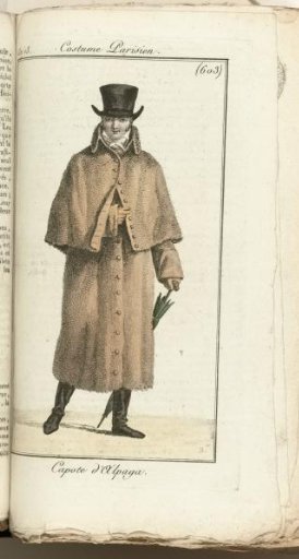 Journal des Dames et des Modes, Costume Parisien, 1805, An 13 (603) Alpaga Capote
