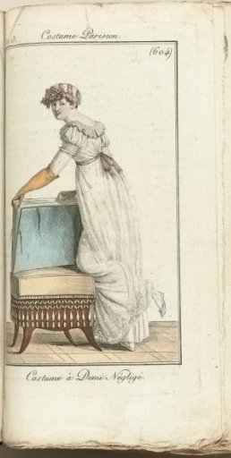 Journal des Dames et des Modes, Costume Parisien, 1805, An 13 (604) Costume à Demi Négligé
