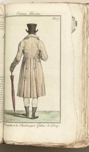 Journal des Dames et des Modes, Costume Parisien, 1805, An 13 (607) Redingote à la Charlemagne...