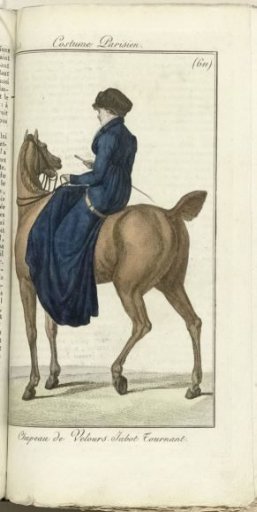 Journal des Dames et des Modes, Costume Parisien, 1805, An 13 (611) Velvet Hat...