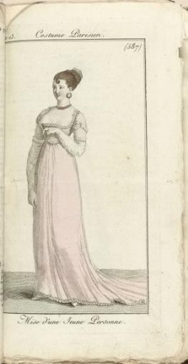 Journal des Dames et des Modes, Costume Parisien, 1805, An 13 (587) Mise d'une Jeune Personne