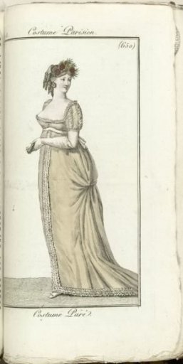 Journal des Dames et des Modes, Parisian Costume, 1805, Year 13 (650) Dressed Costume