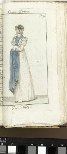 Journal des Dames et des Modes, Parisian Costume, 1805, Year 13 (659) Grand Negligée.