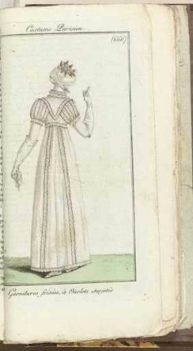 Journal des Dames et des Modes, Parisian Costume, 1805, Year 13 (666) Fringed Trim...