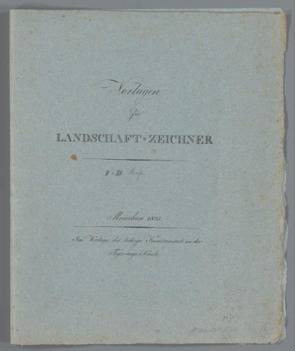 Cover for prints with examples for the landscape draftsman