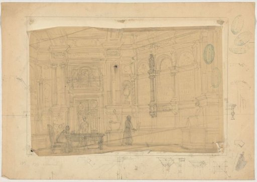 Interior of a billiard room