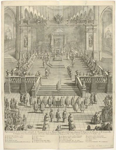 Inauguration of Emperor Charles VI as Count of Flanders in Ghent, 1717