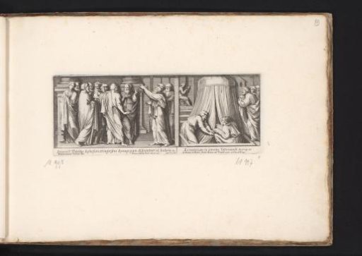 Paul Discussing in the Synagogue and the Entrance of the Tabernacle