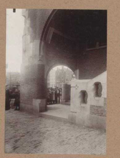 Entrance of the Beurs van Berlage at the Damrak, Amsterdam