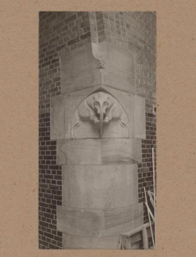 Ornament of an elephant at the Beurs van Berlage in Amsterdam