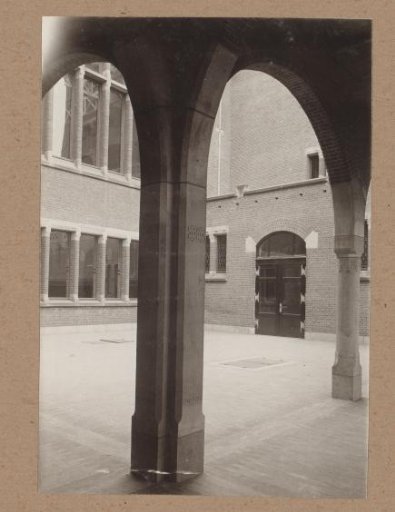 Courtyard of the Stock Exchange of Berlage in Amsterdam