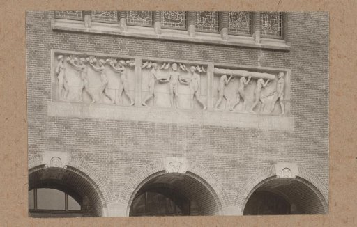 Relief above the entrance at the Beursplein of the Berlage Stock Exchange, Amsterdam
