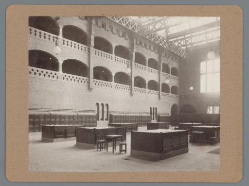 Grain exchange hall of the Beurs van Berlage, Amsterdam