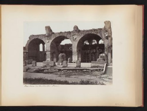 View of the Basilica of Maxentius on the Roman Forum in Rome, Italy