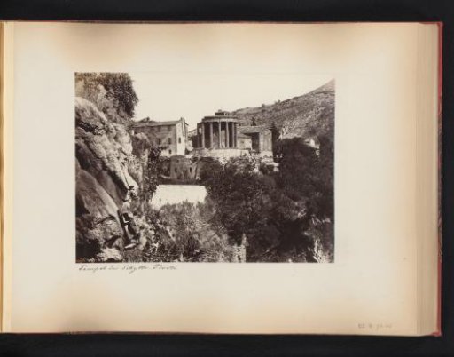 View of the Temple of the Sibyl in Tivoli, Italy