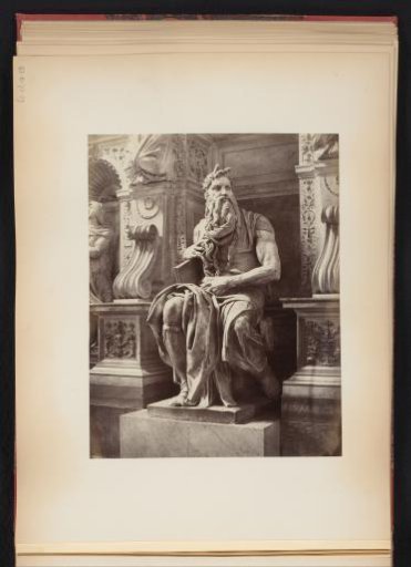 Sculpture of Moses by Michelangelo, monument for Julius II, S. Pietro in Vincoli in Rome, Italy