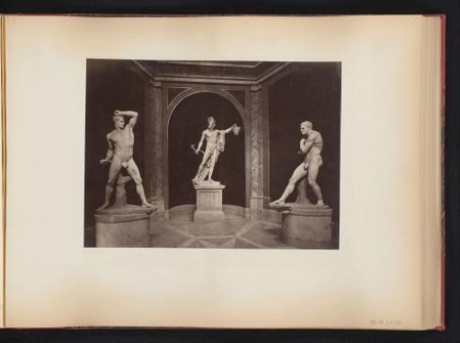 Sculptures of Creugas, Perseus and Damoxenes after Antonio Canova in the Vatican Museums, Italy