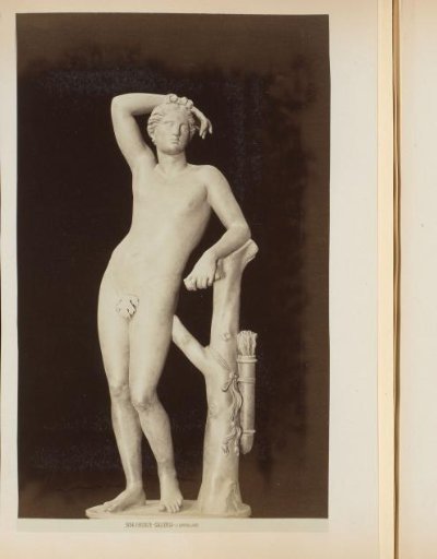 Sculpture of Apollo in the Galleria degli Uffizi in Florence, Italy