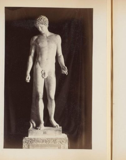 Sculpture of Antinous in the Capitoline Museums in Rome, Italy