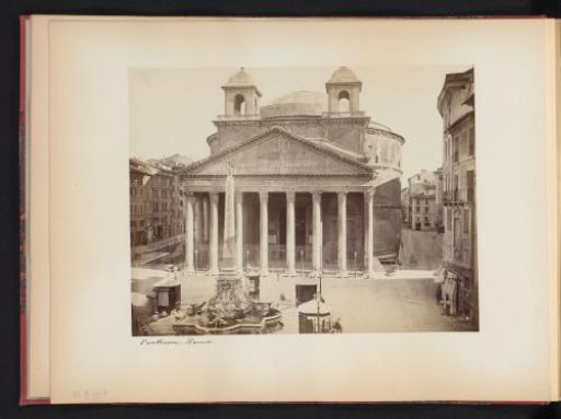View of the Pantheon in Rome, Italy