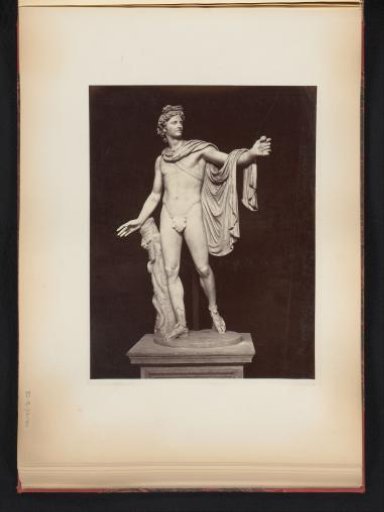 Sculpture Apollo Belvedere in the Apostolic Palace of Vatican City, Italy