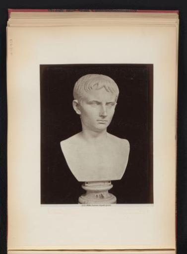 Portrait bust of Augusto Giovine in the Vatican Museums in Vatican City, Italy