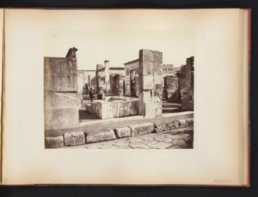 View of the ruin of the Casa di Salustio at Pompeii, Italy