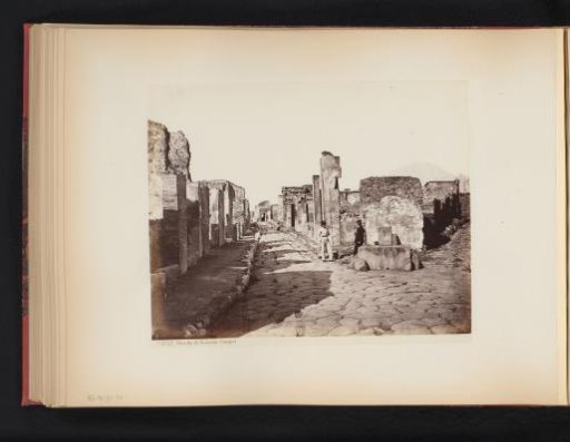View of the Strada di Salustio at Pompeii, Italy