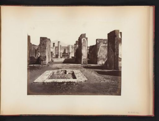 View of the ruin of the Casa di Pansa at Pompeii, Italy