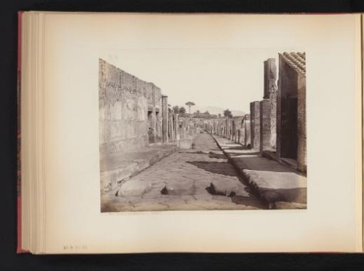 View of the Strada della Abbondanza at Pompeii, Italy