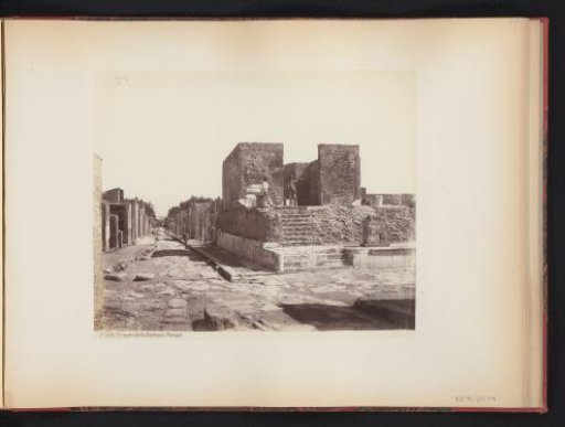 View of the Temple of Fortuna Augusta at Pompeii, Italy