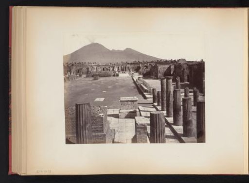 View of the Piazza del Foro in Pompeii, Italy