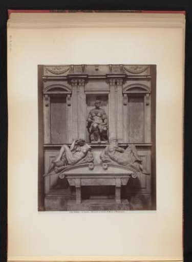 Tomb monument for Giuliano de'Medici by Michelangelo in Florence, Italy