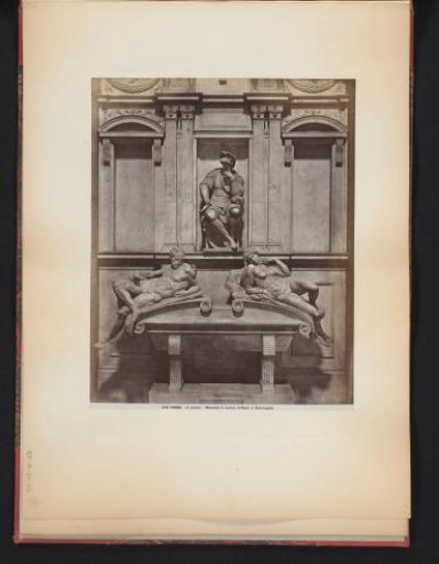 Tomb monument for Lorenzo de'Medici by Michelangelo in Florence, Italy