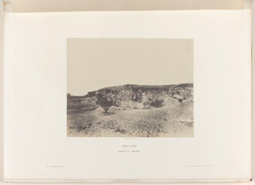 View of the cave of Jeremiah, near Jerusalem