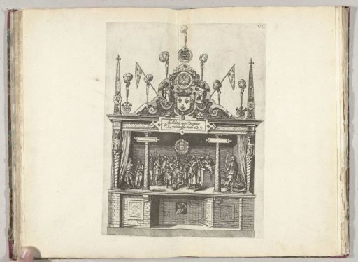 The stage with scenes of Saul and David, 1582