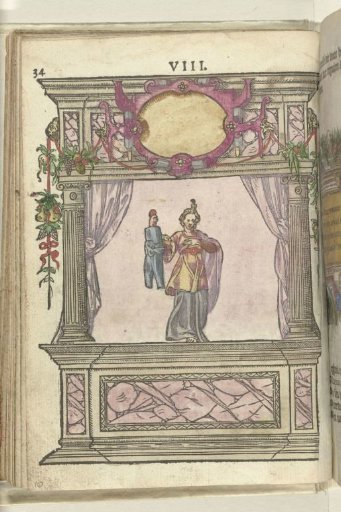 Stage with personification of Constancy (Constantia), 1578